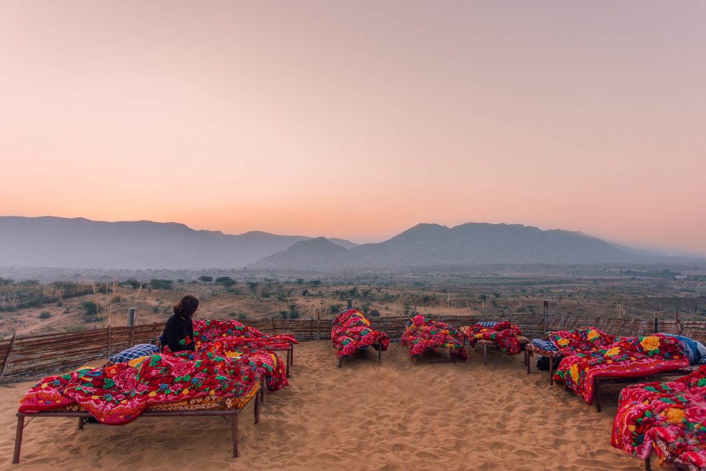 'Sleeping in the desert in Pushkar'- The best way to travel India: solo or group tour