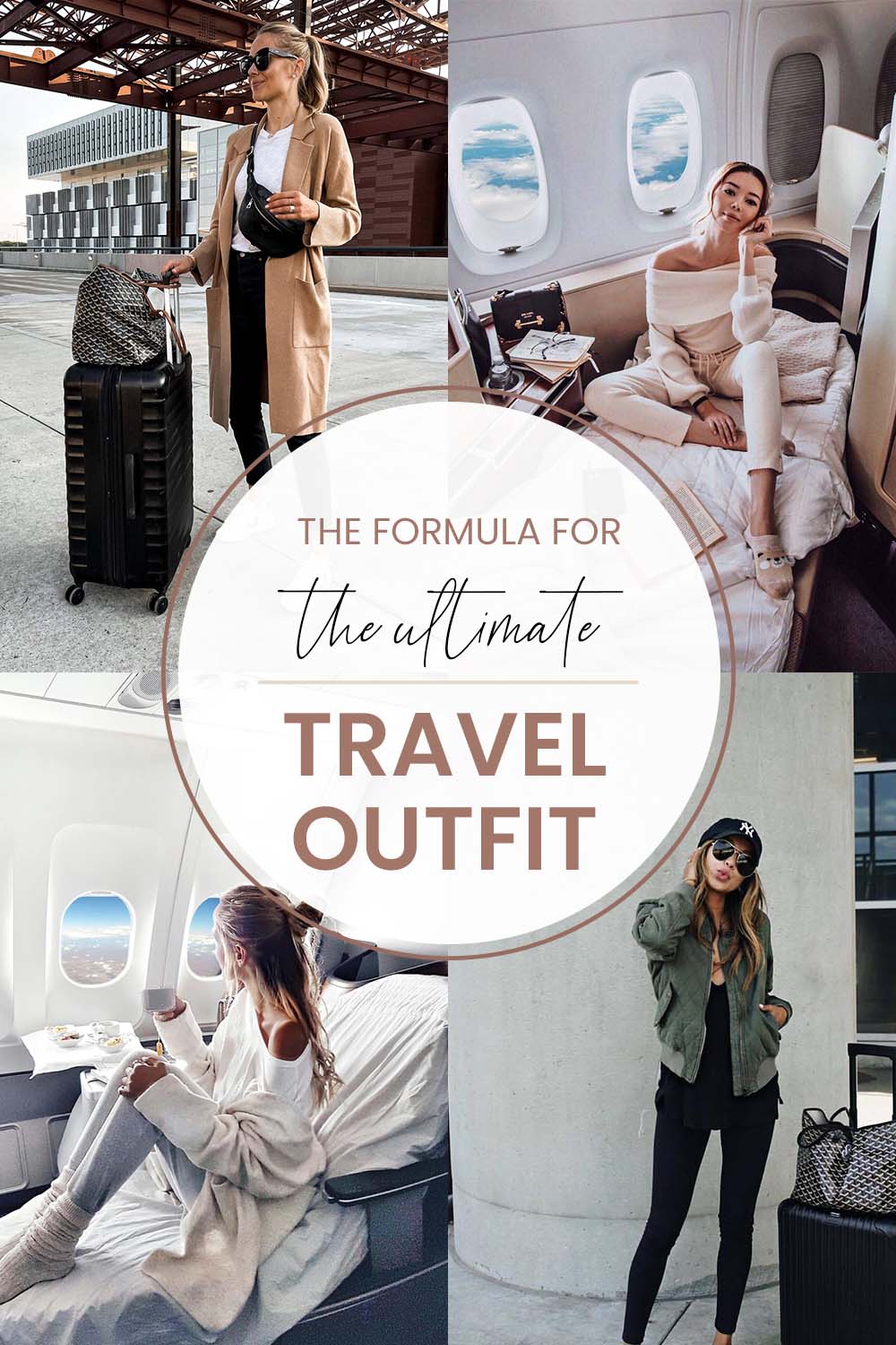 what to wear long haul flight best airport outfits (11) - Polkadot
