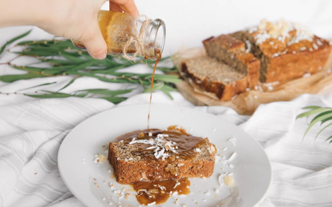 Island Banana Bread with Buttered Rum Sauce from the Bahamas