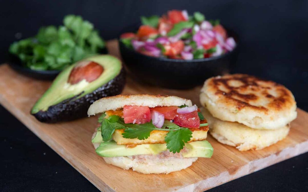 Colombian Gluten-Free Arepas with Cheese