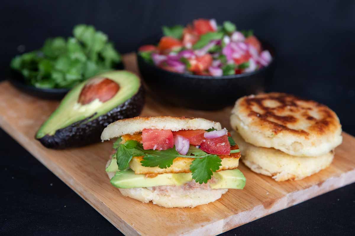 Colombian Gluten-Free Arepas with Cheese