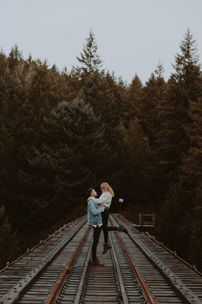 Forest Couple Travel Photo- Caption + quotes for Instagram