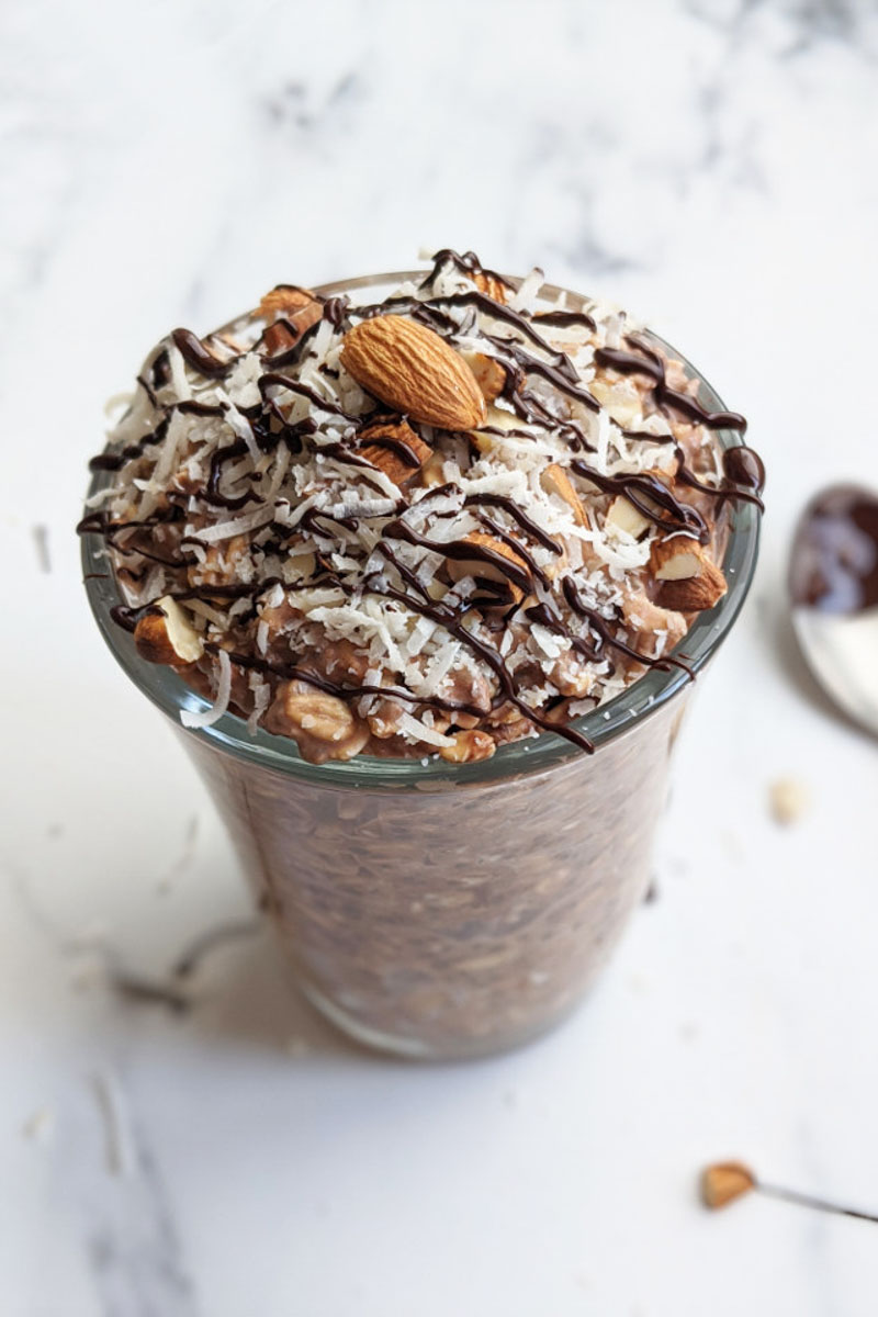 Delicious High Protein Overnight Oats – Nosh Nourish Wander