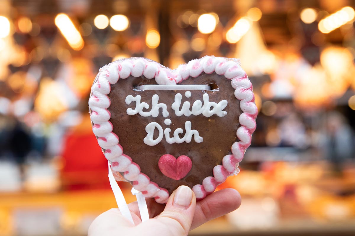 Best German Christmas Market Food | Lebkuchen Heart Shaped Gingerbread