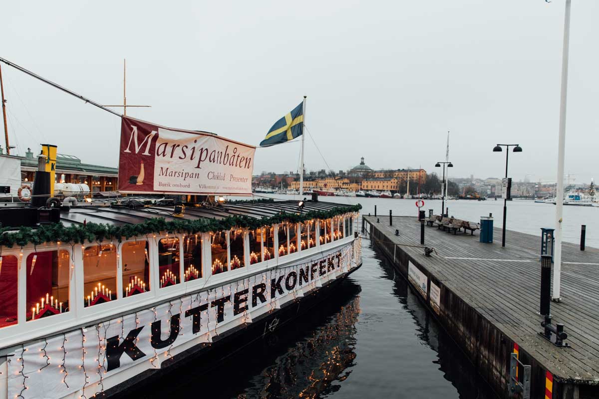 What to do in Stockholm in Winter: Marzipan Boat