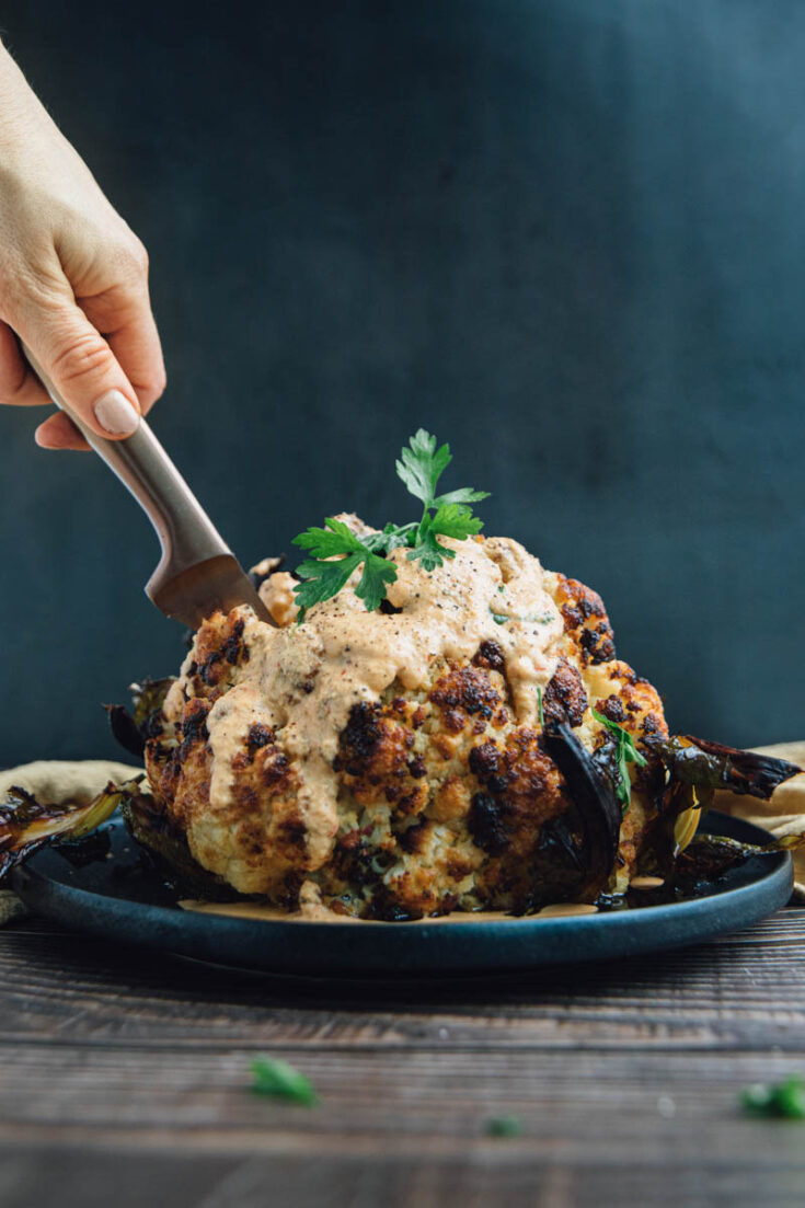 Whole Roasted Cauliflower Cheese Recipe